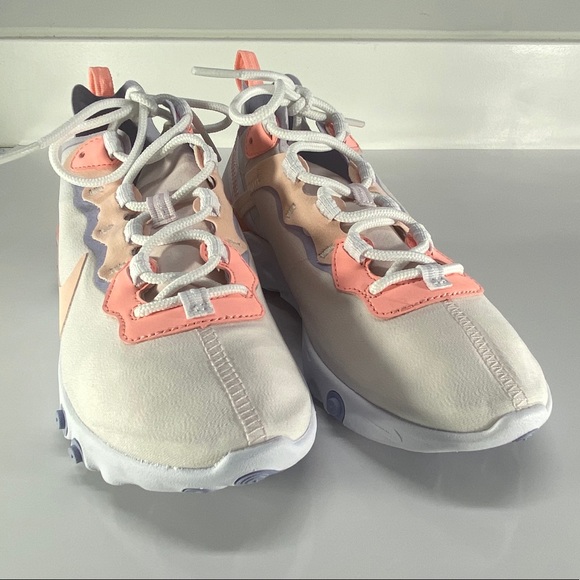 nike react element 55 pale pink washed coral